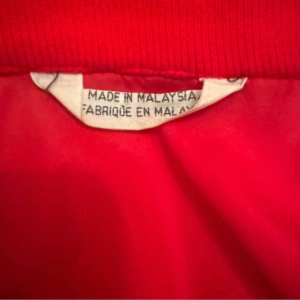 Eddie Bauer Red‎ Pullover Windbreaker Jacket Vintage Nylon Anorak XL